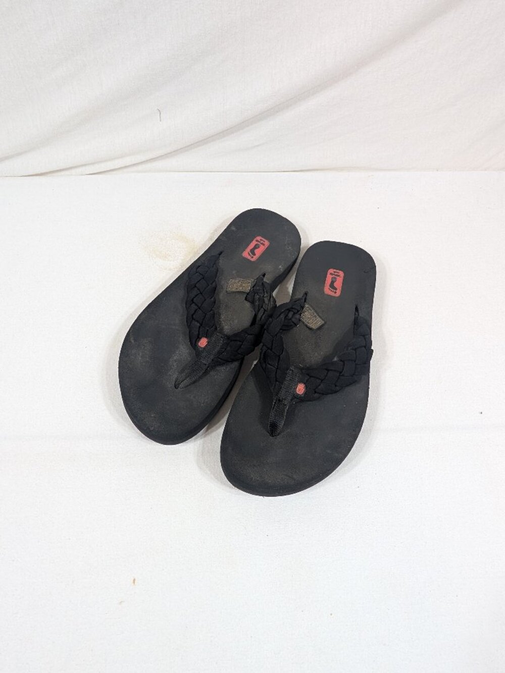 Teva Black Braided Strap Sandals
